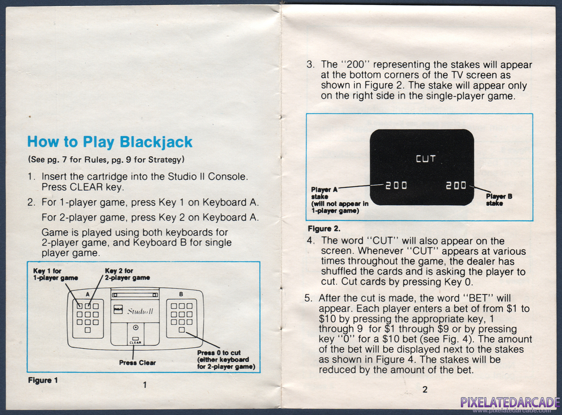 TV Casino I: Blackjack: Instruction Manual - Page 2