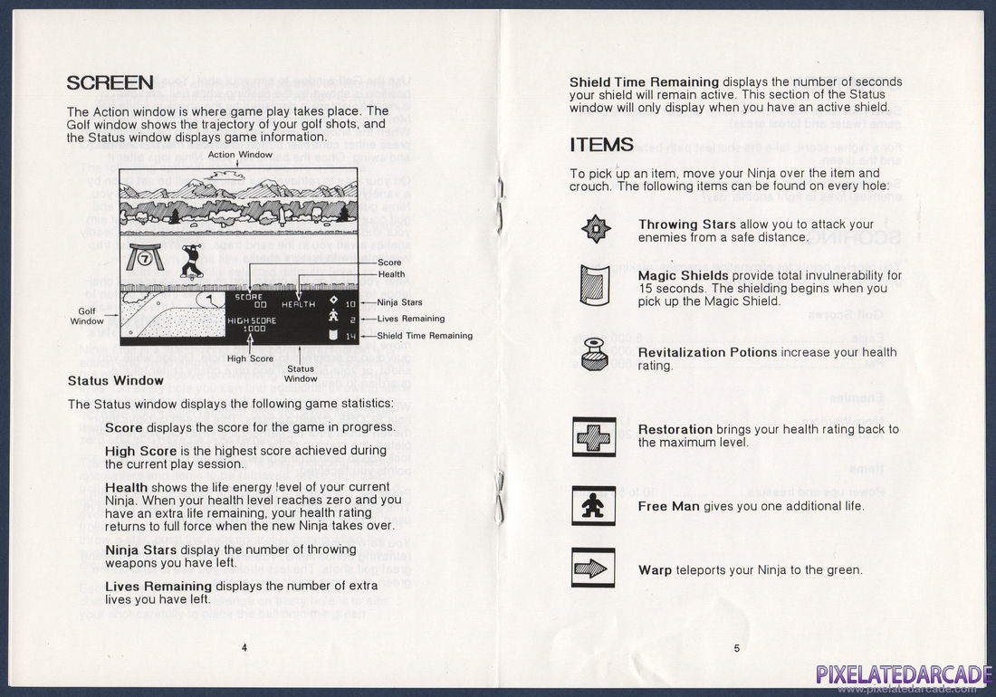 Ninja Golf: Instruction Manual - Page 4