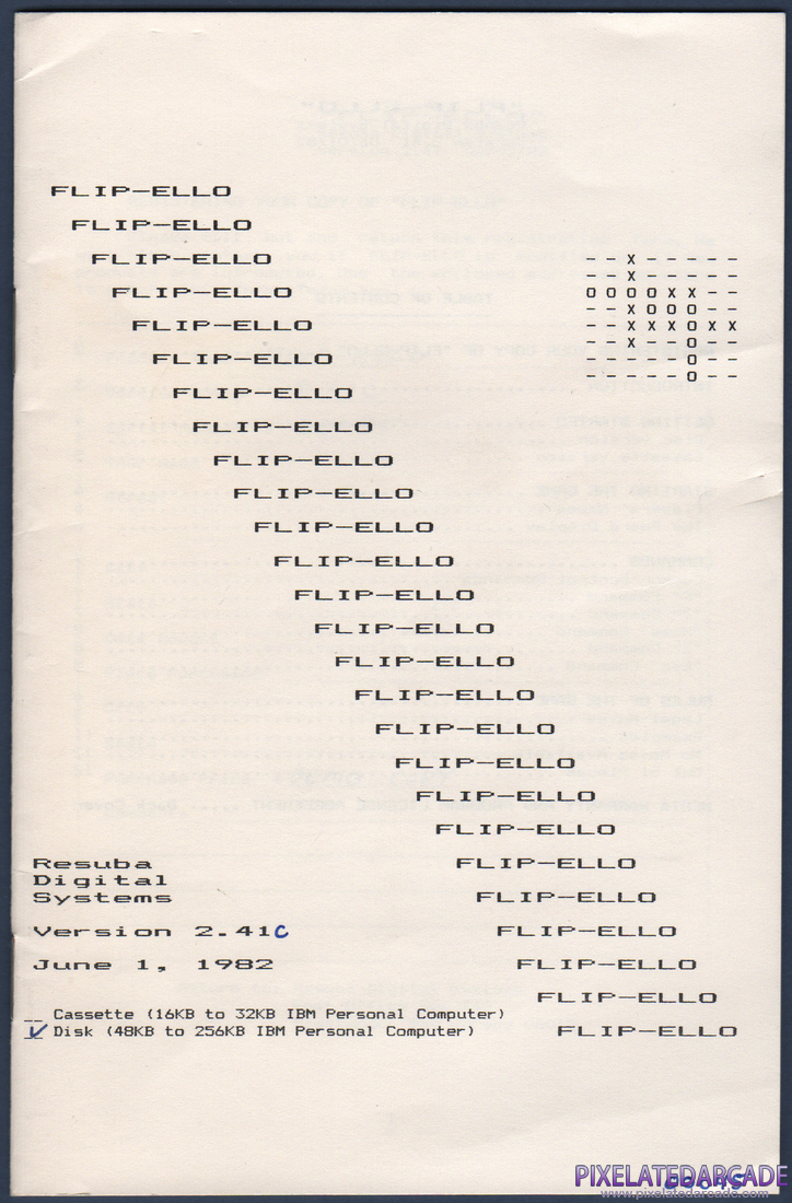 FLIP-ELLO: FLIP-ELLO Instruction Manual - Page 1