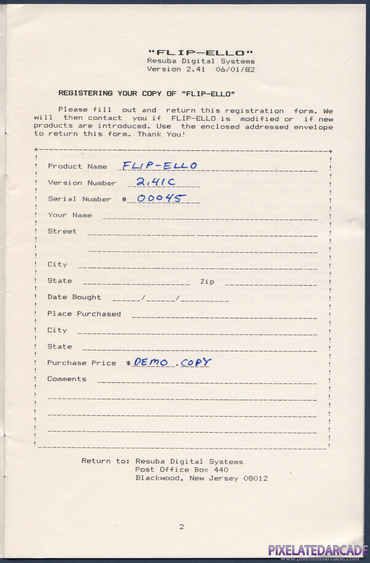 FLIP-ELLO: FLIP-ELLO Instruction Manual - Page 3