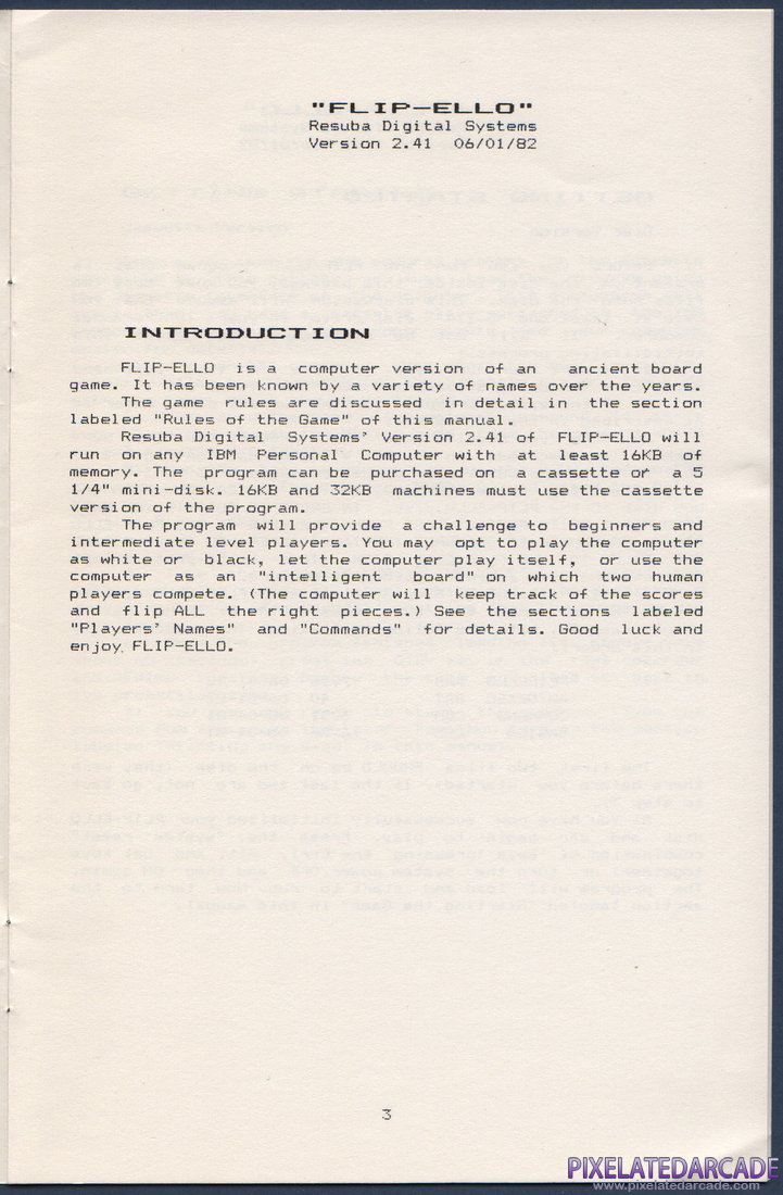 FLIP-ELLO: FLIP-ELLO Instruction Manual - Page 4