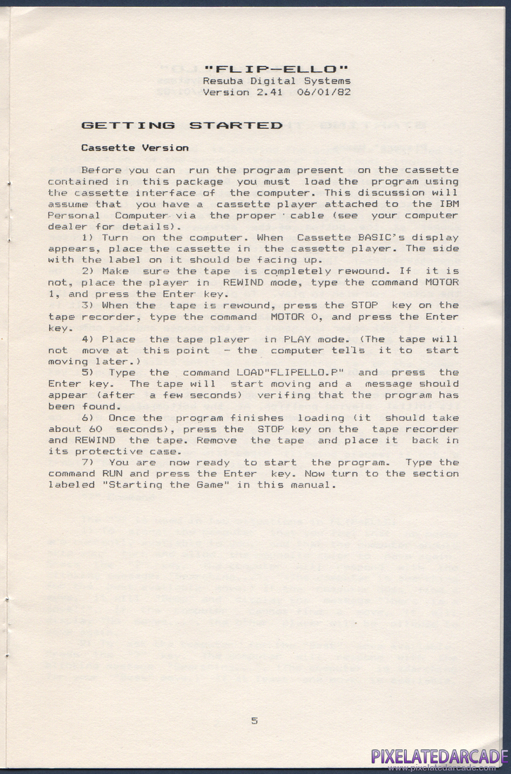 FLIP-ELLO: FLIP-ELLO Instruction Manual - Page 6