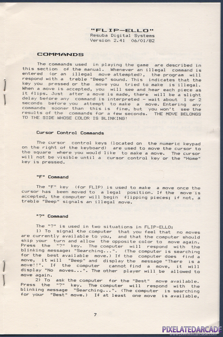 FLIP-ELLO: FLIP-ELLO Instruction Manual - Page 8