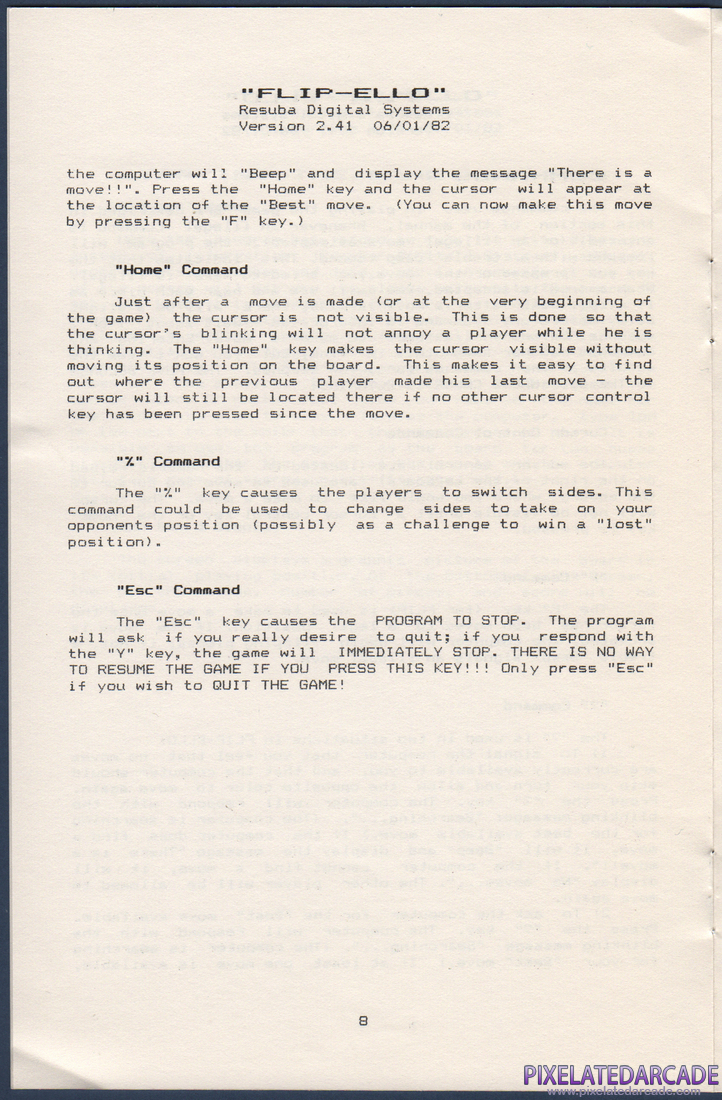 FLIP-ELLO: FLIP-ELLO Instruction Manual - Page 9