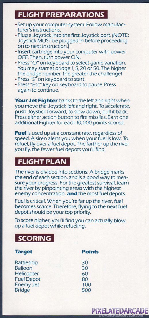 River Raid: Instruction Manual - Page 2