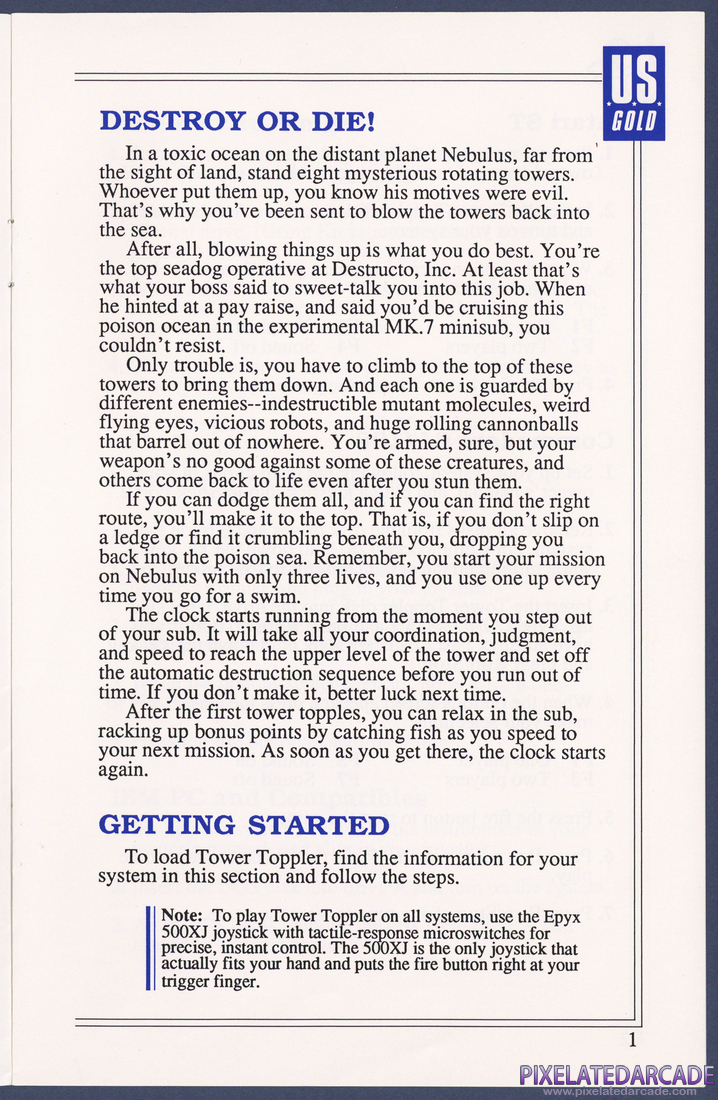 Tower Toppler: Instruction Manual - Page 1