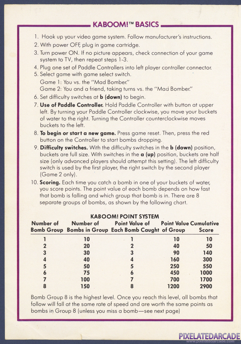 Kaboom!: Instruction Manual - Page 2