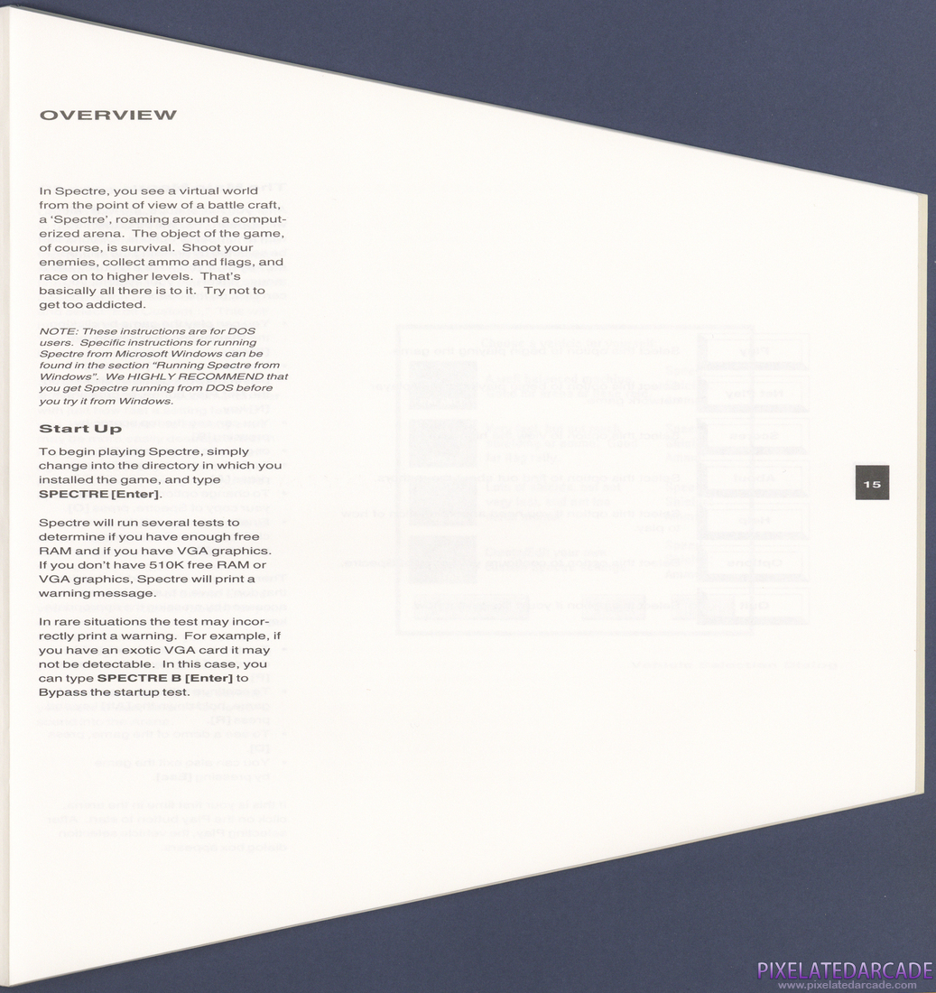 Spectre: Instruction Manual - Page 15
