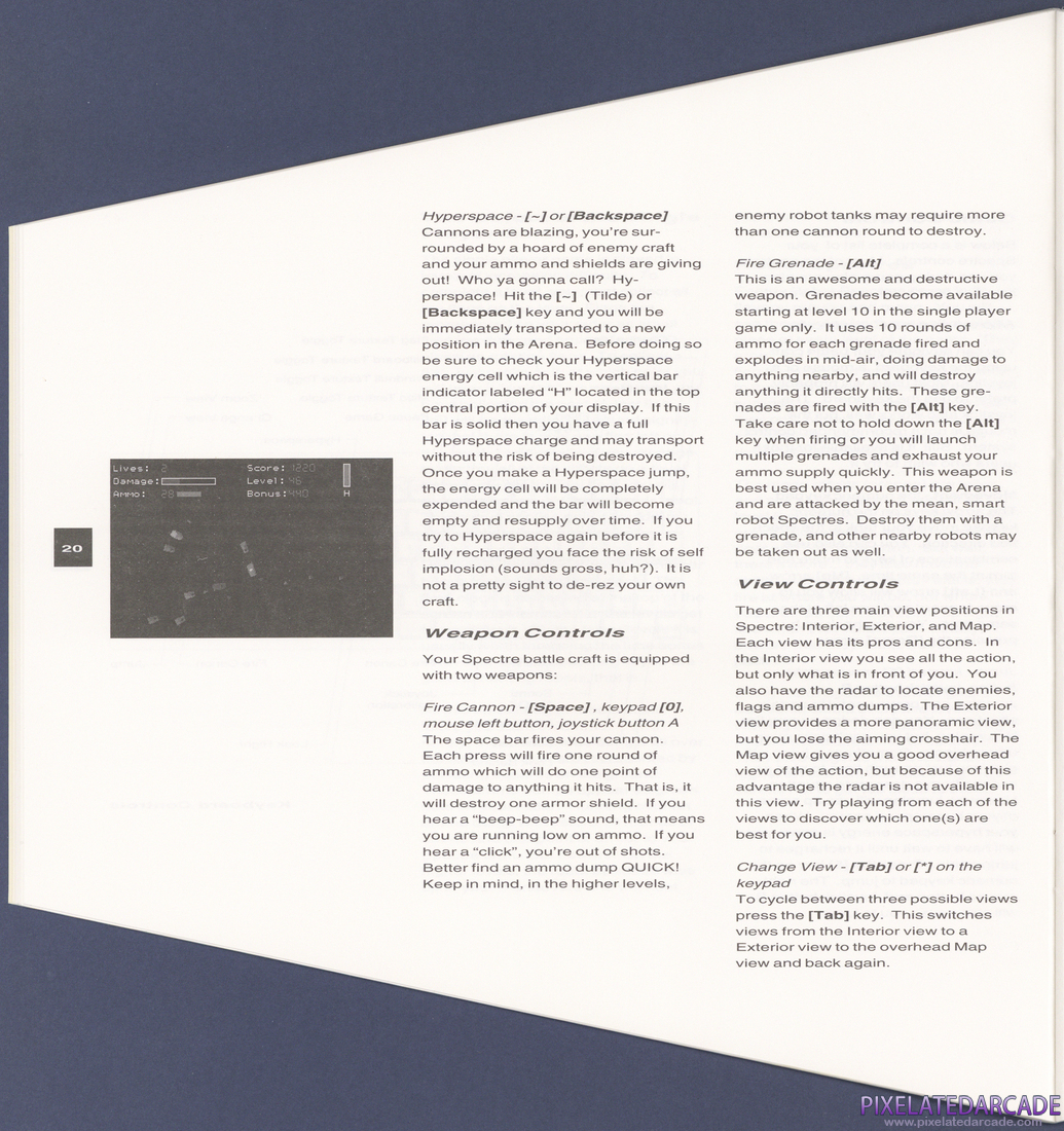 Spectre: Instruction Manual - Page 20