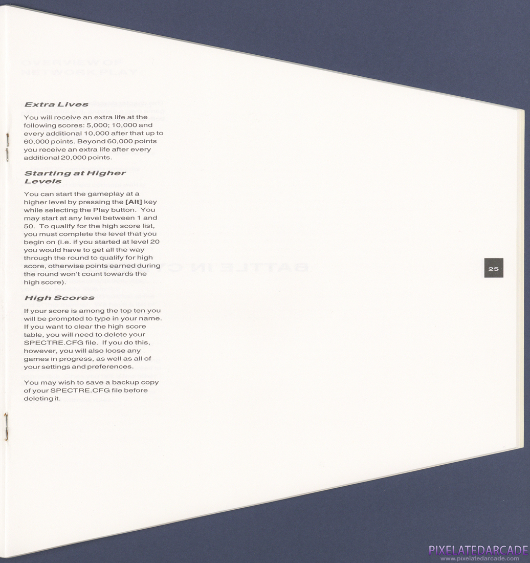 Spectre: Instruction Manual - Page 25