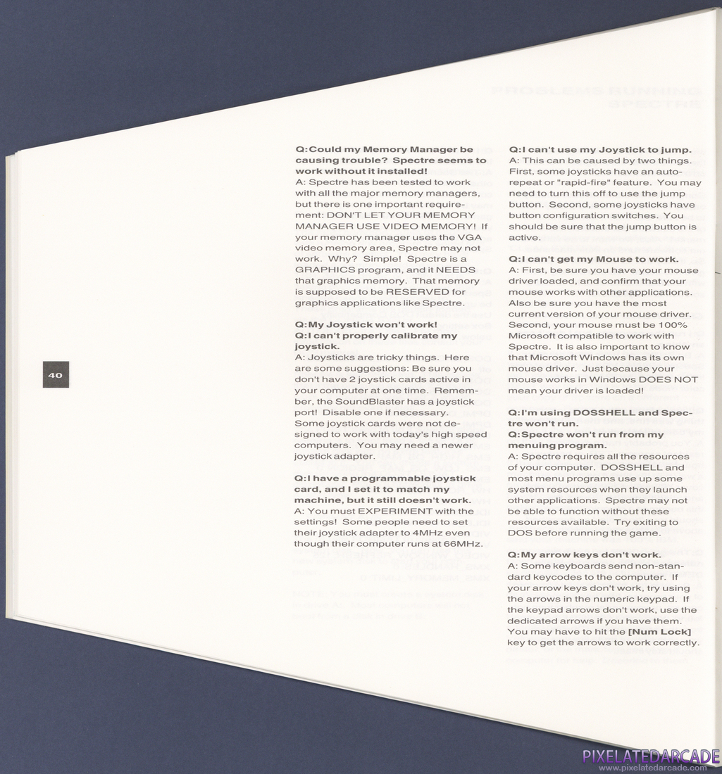 Spectre: Instruction Manual - Page 40