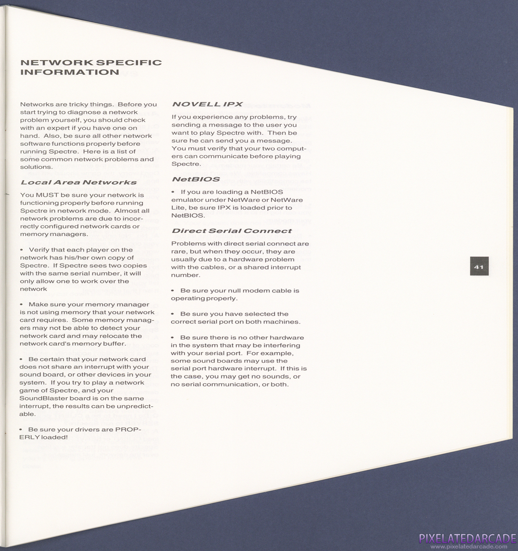 Spectre: Instruction Manual - Page 41