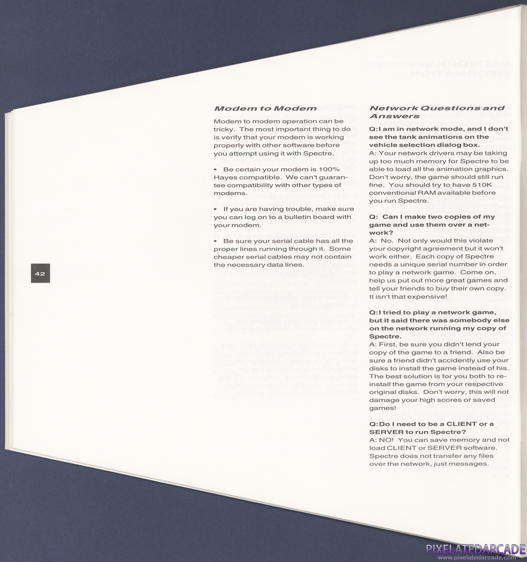 Spectre: Instruction Manual - Page 42