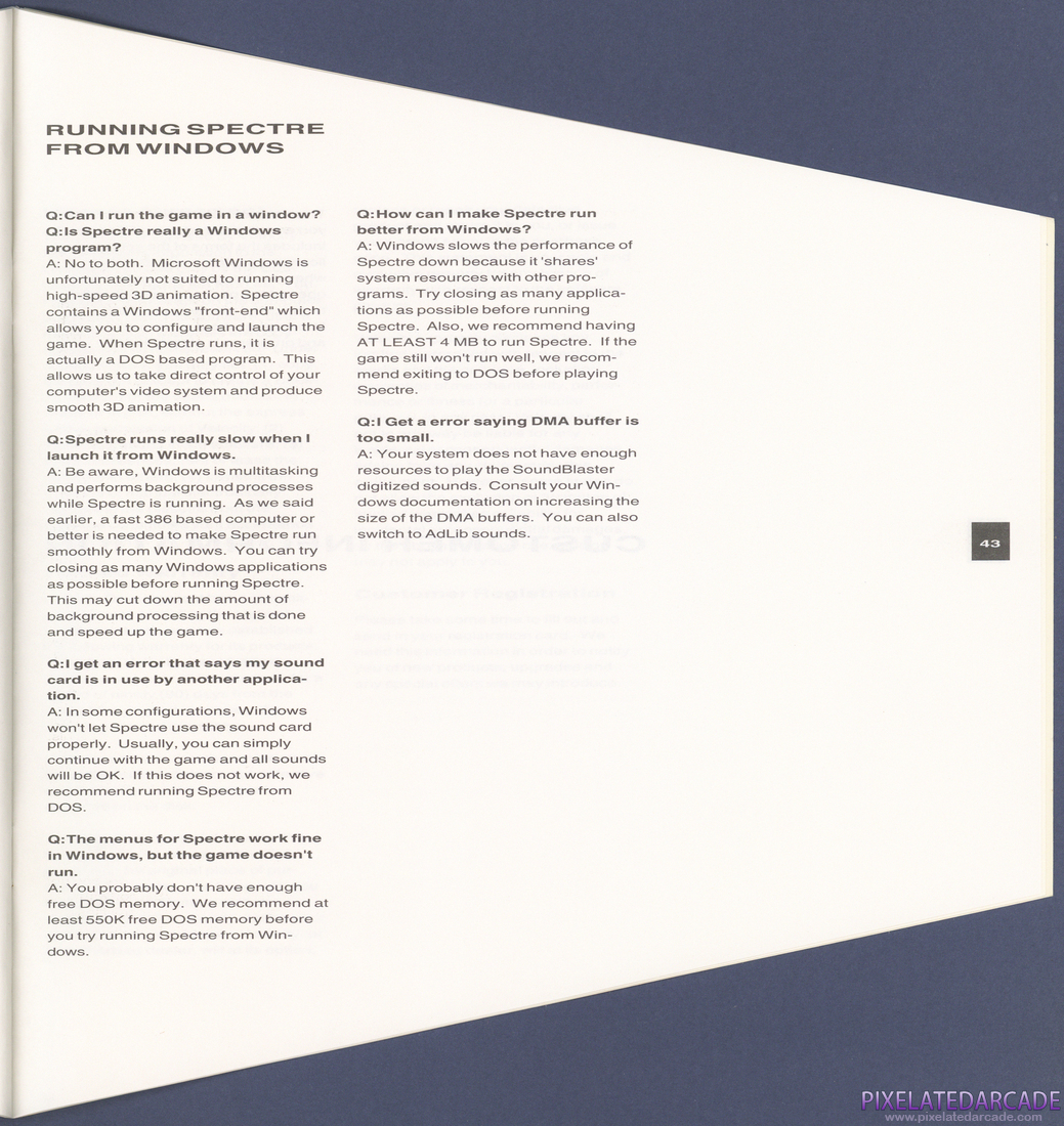 Spectre: Instruction Manual - Page 43