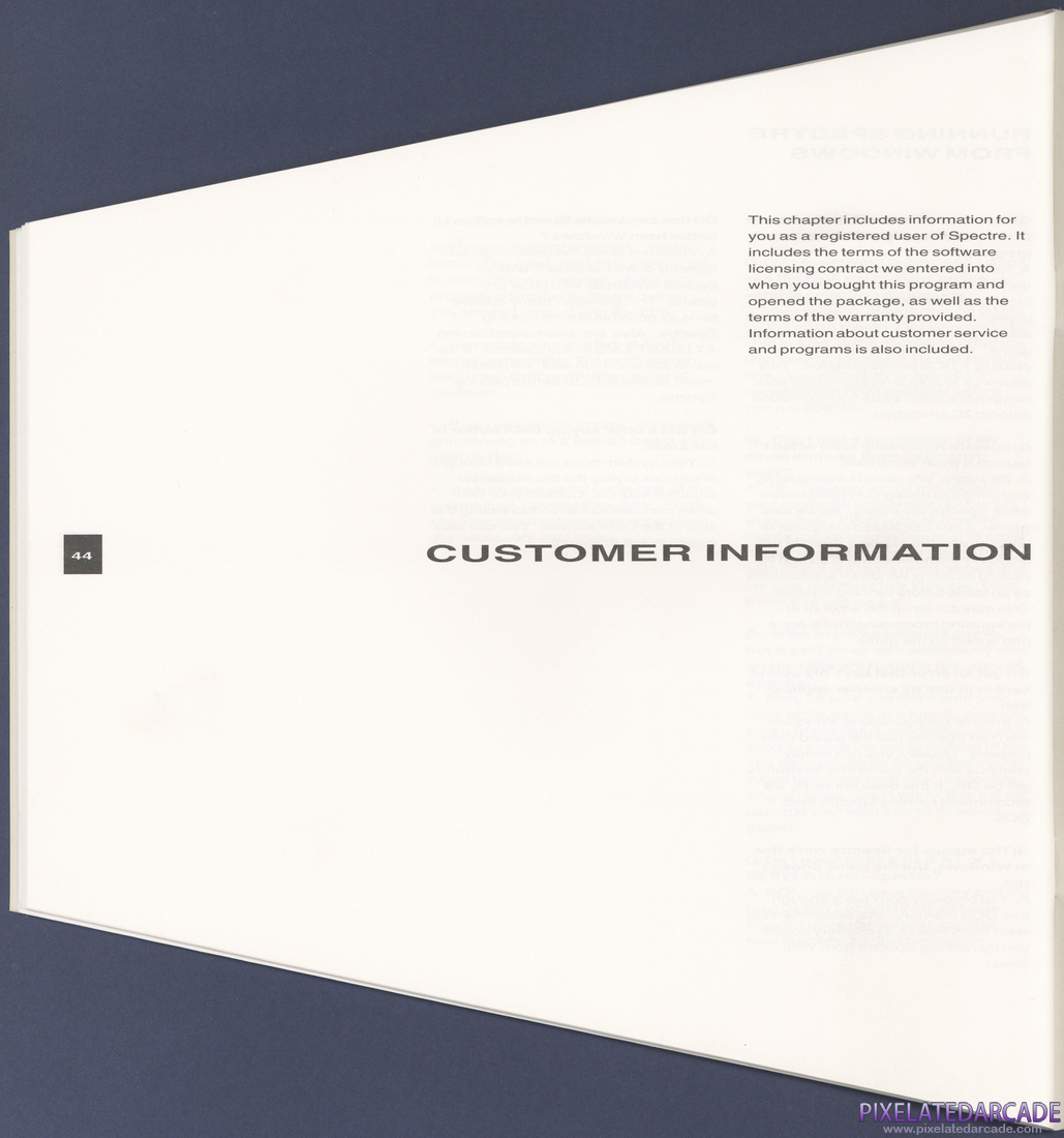 Spectre: Instruction Manual - Page 44