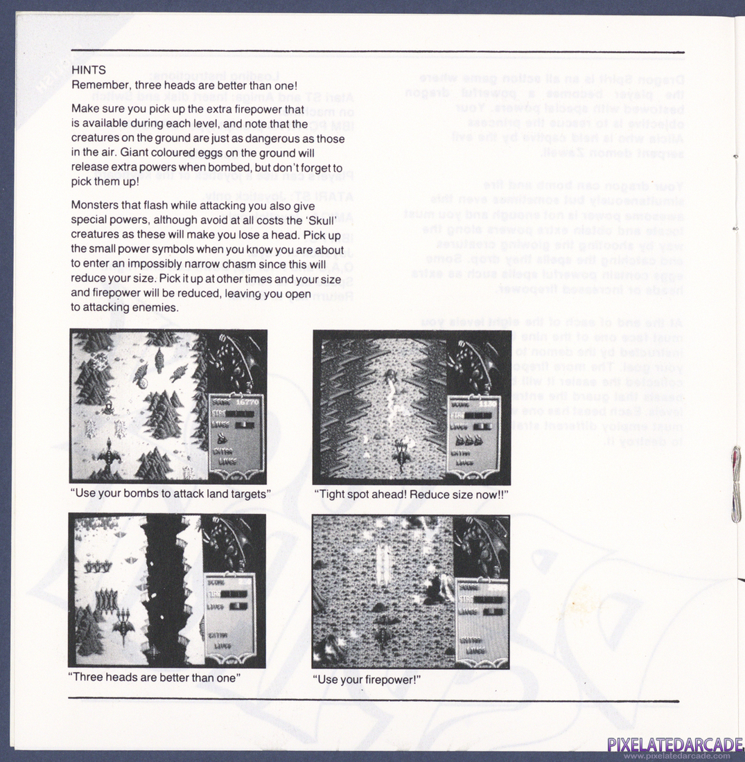 Dragon Spirit: Instruction Manual - Page 3