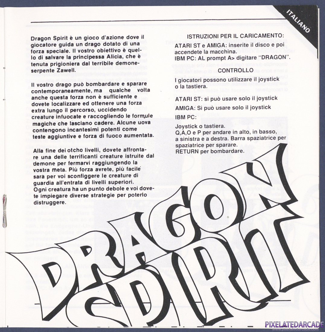 Dragon Spirit: Instruction Manual - Page 4