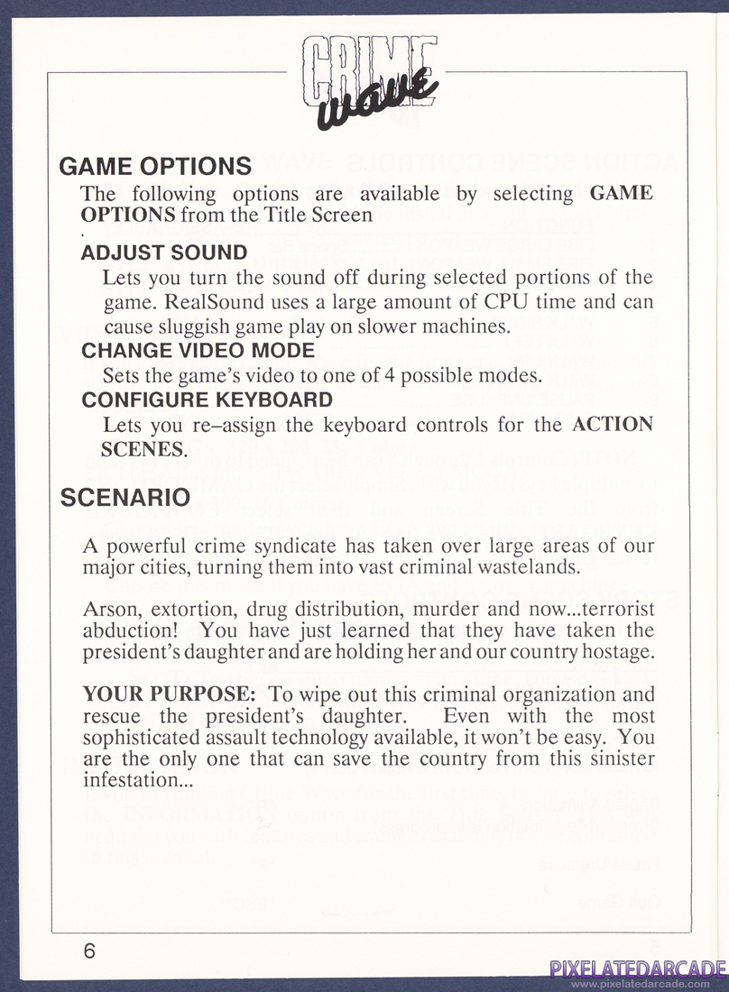 Crime Wave: Instruction Manual - Page 6