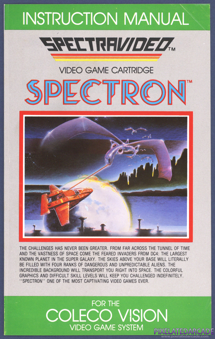 Spectron: Instruction Manual - Front Cover