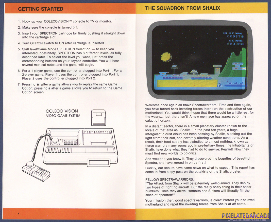 Spectron: Instruction Manual - Pages 2 - 3