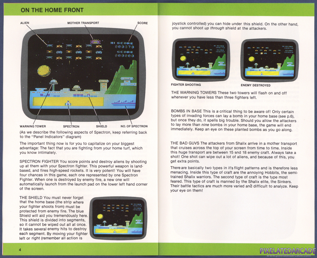 Spectron: Instruction Manual - Pages 4 - 5
