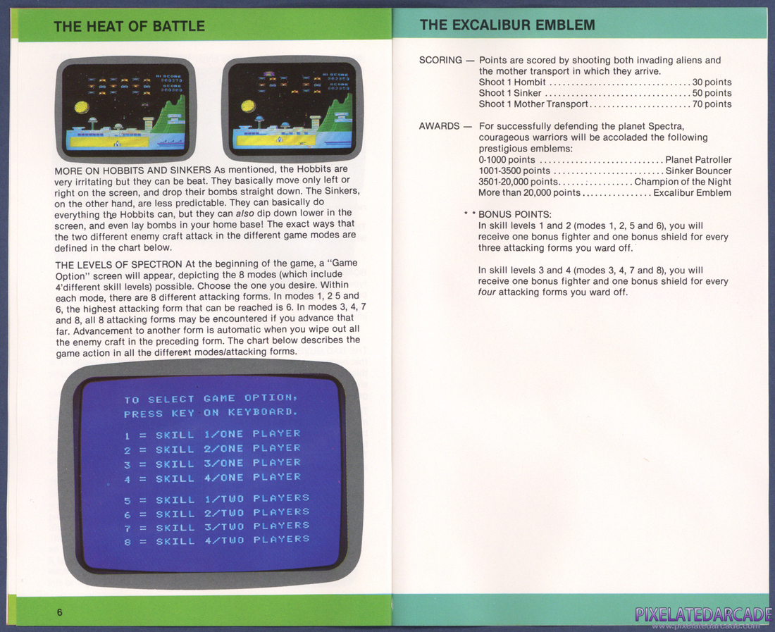 Spectron: Instruction Manual - Pages 6 - 7