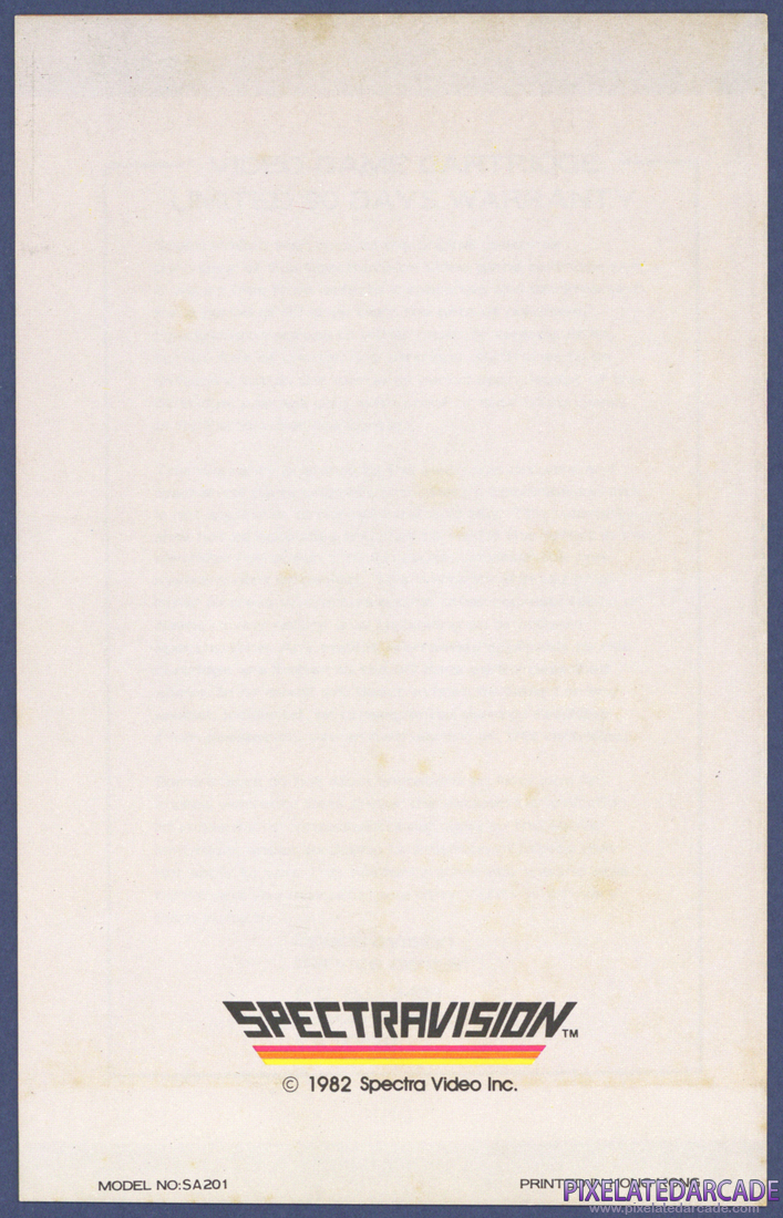 Gangster Alley: Instruction Manual - Back Cover