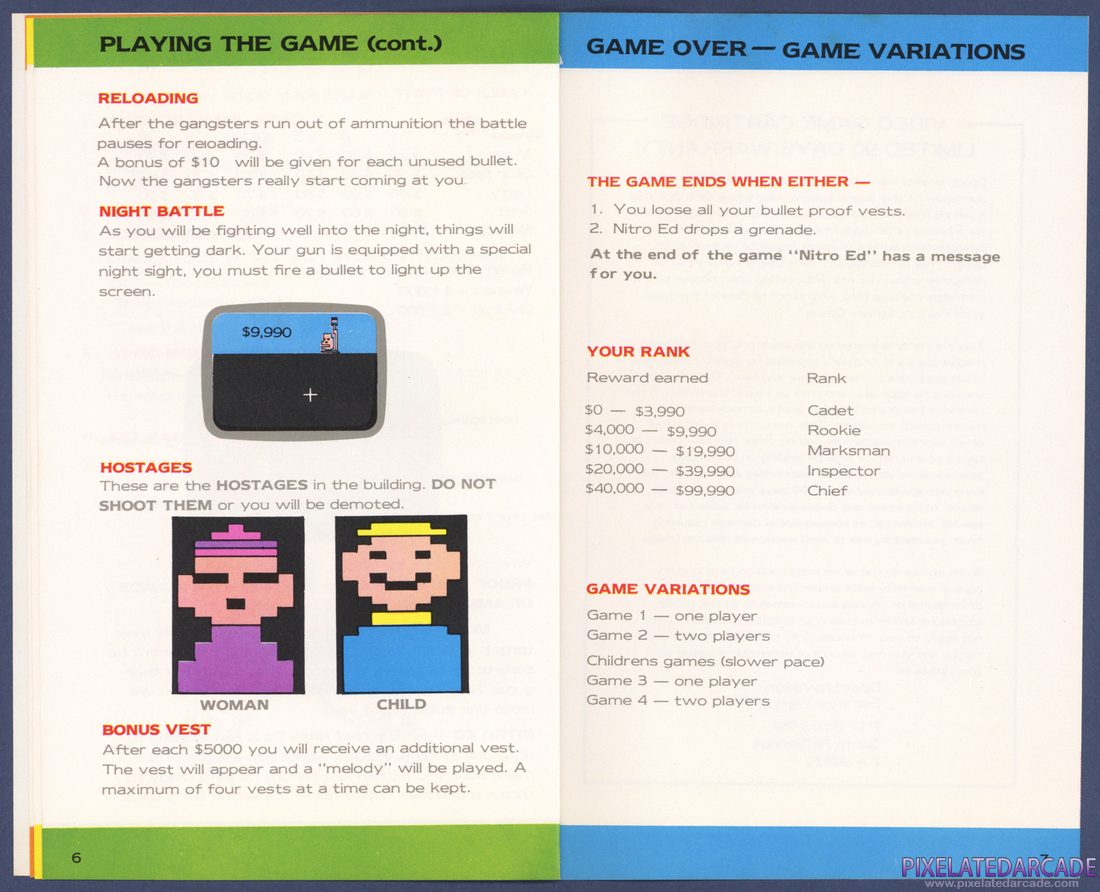 Gangster Alley: Instruction Manual - Pages 6 - 7