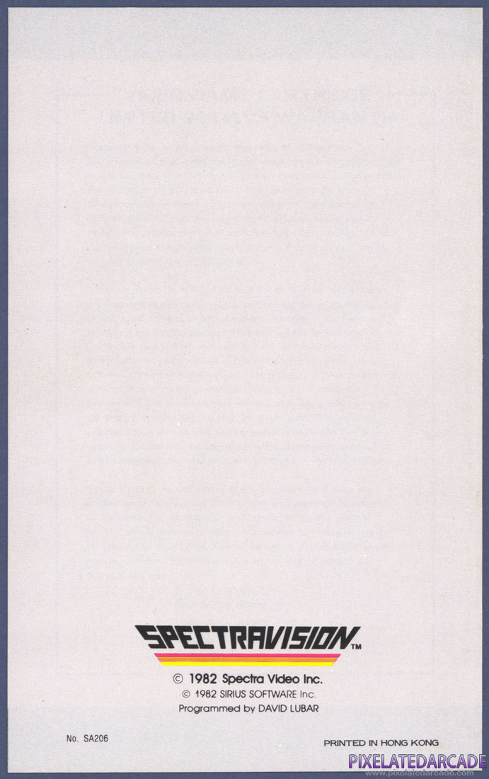 The Challenge of...NEXAR: Instruction Manual - Back Cover