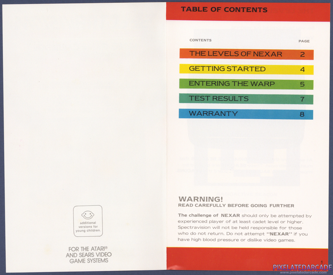The Challenge of...NEXAR: Instruction Manual - Page 1