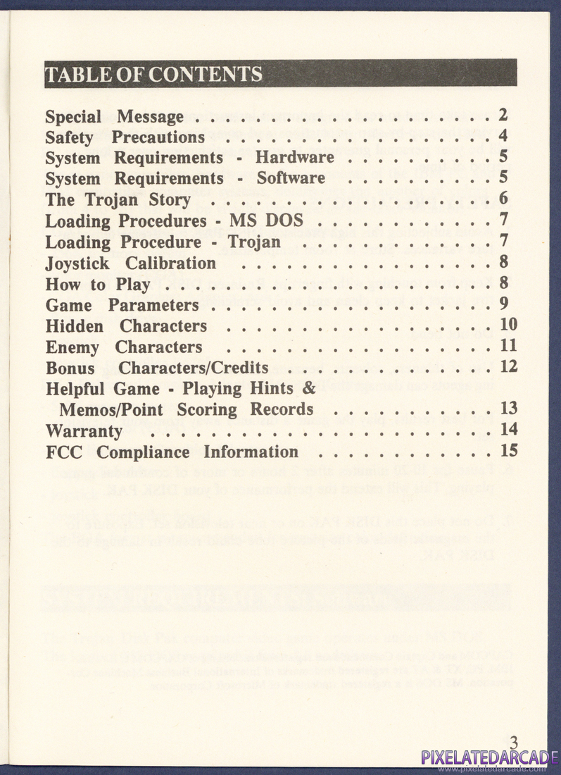 Trojan: Instruction Manual - Page 3