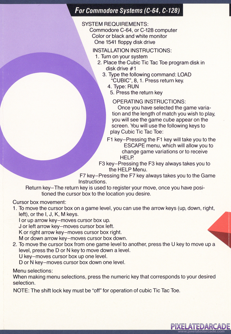 Cubic Tic Tac Toe: Instruction Manual - Page 4