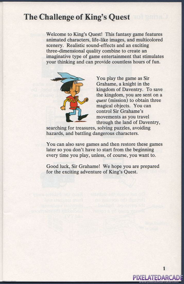 King's Quest: Instruction Manual - Page 7