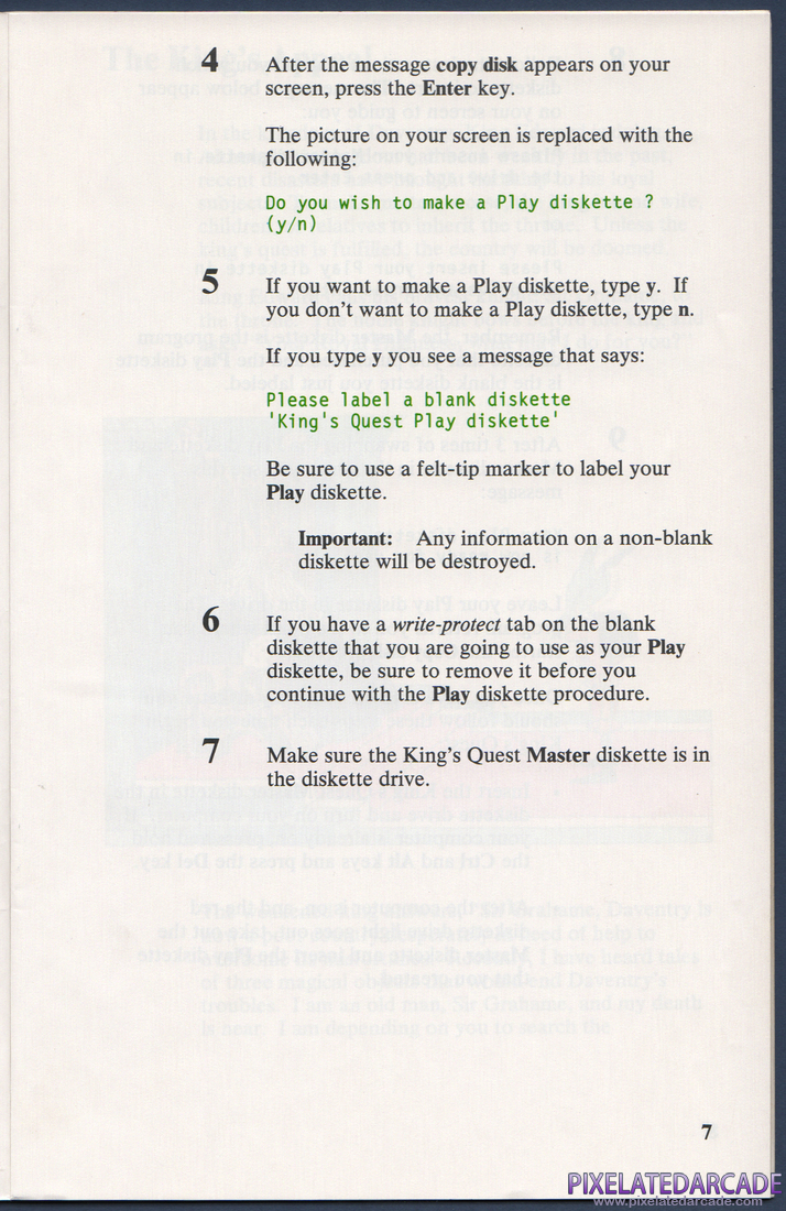 King's Quest: Instruction Manual - Page 13