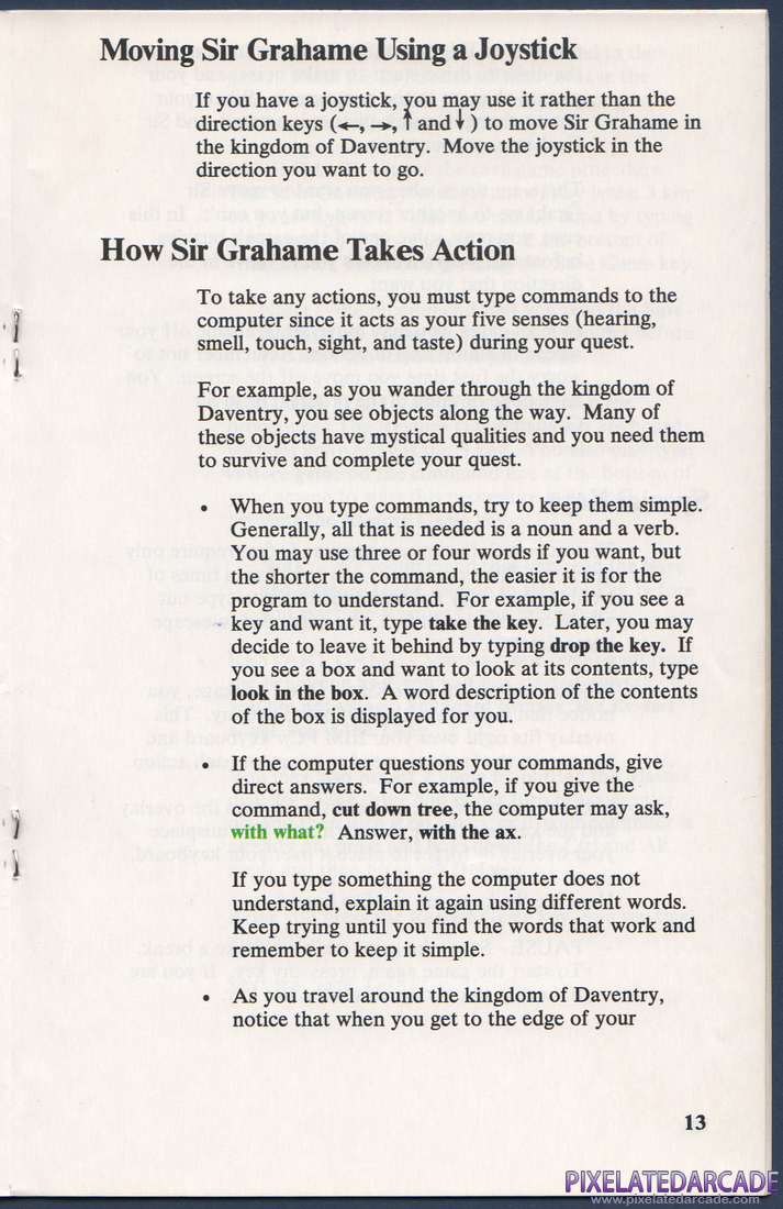 King's Quest: Instruction Manual - Page 19