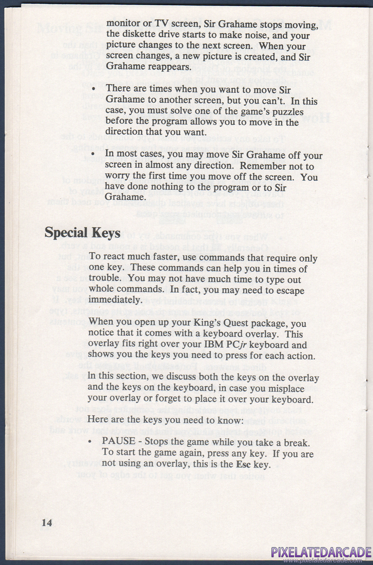 King's Quest: Instruction Manual - Page 20