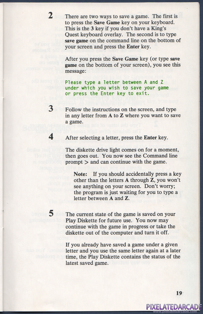 King's Quest: Instruction Manual - Page 25