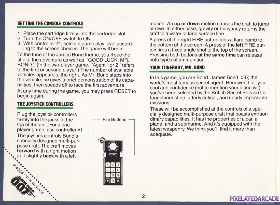 James Bond 007: Instruction Manual - Page 2