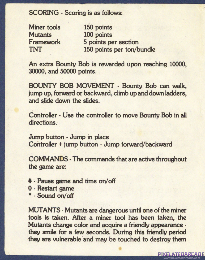Miner 2049er: Instruction Manual - Page 2