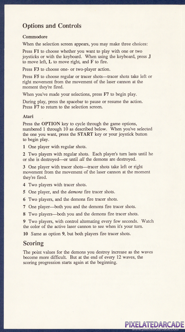 Pitfall! / Demon Attack: Instruction Manual - Page 5