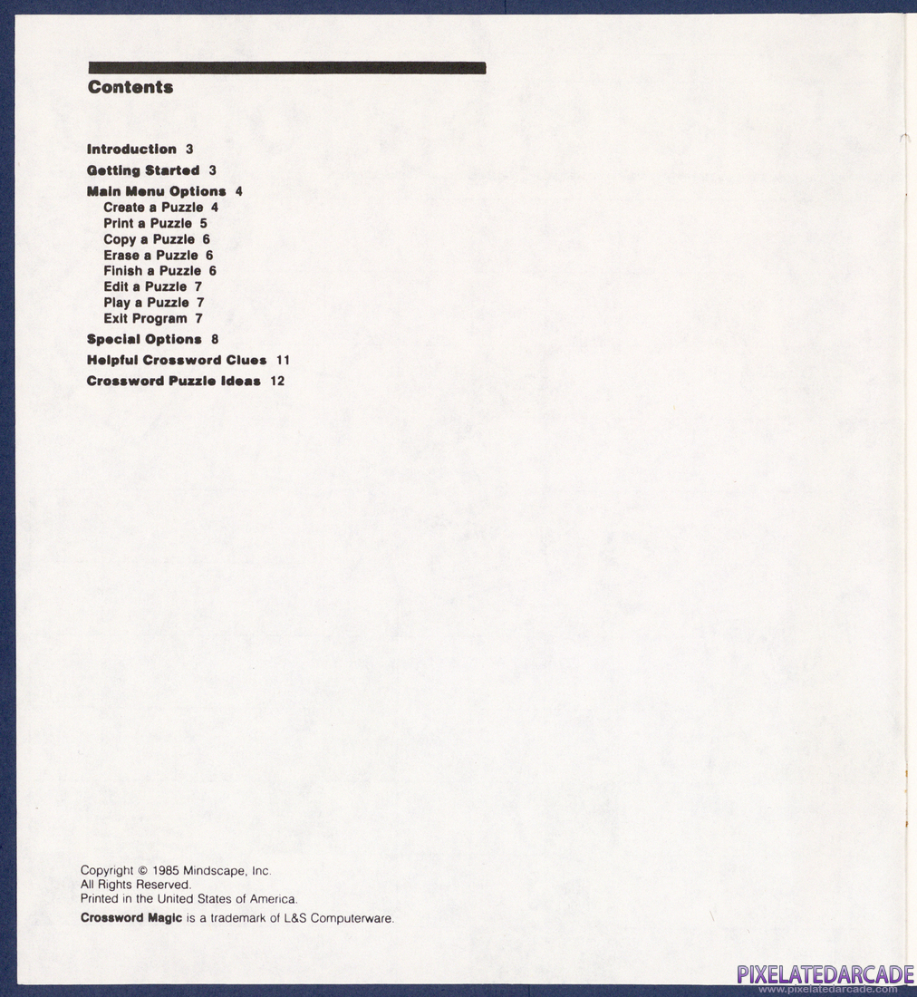 Crossword Magic: Instruction Manual - Page 2