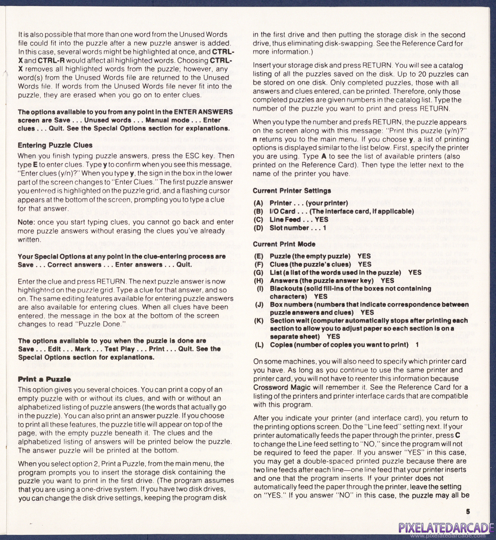Crossword Magic: Instruction Manual - Page 5