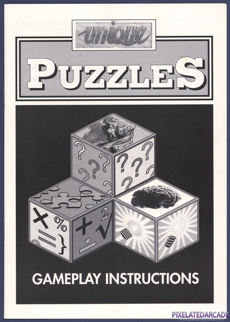 Unique Puzzles: Instruction Manual - Front Cover
