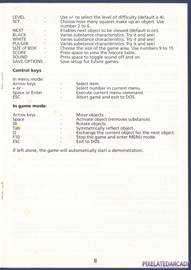 Unique Puzzles: Instruction Manual - Page 8
