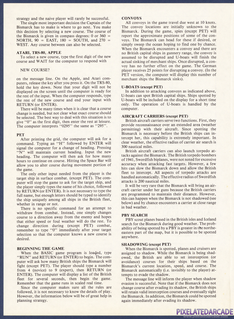 North Atlantic Convoy Raider: Instruction Manual - Page 2