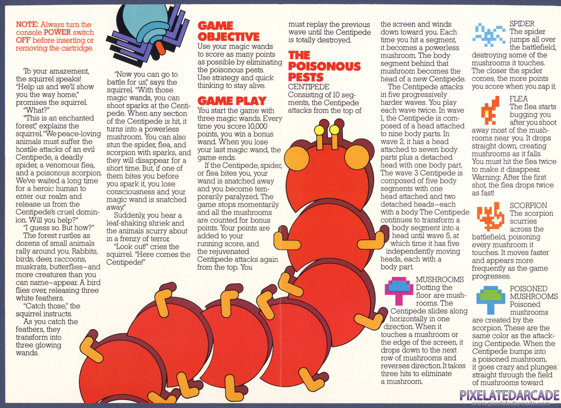 Centipede: Instruction Manual - Page 3