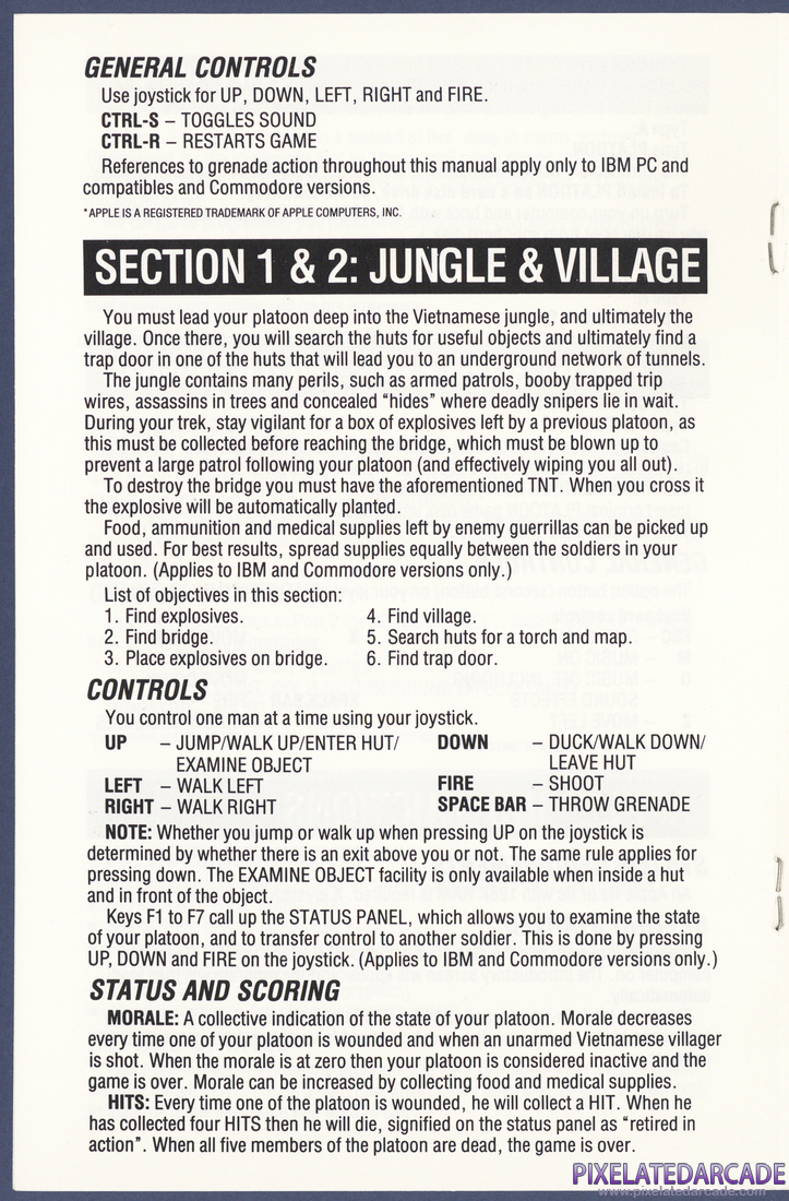 Platoon: Instruction Manual - Page 4