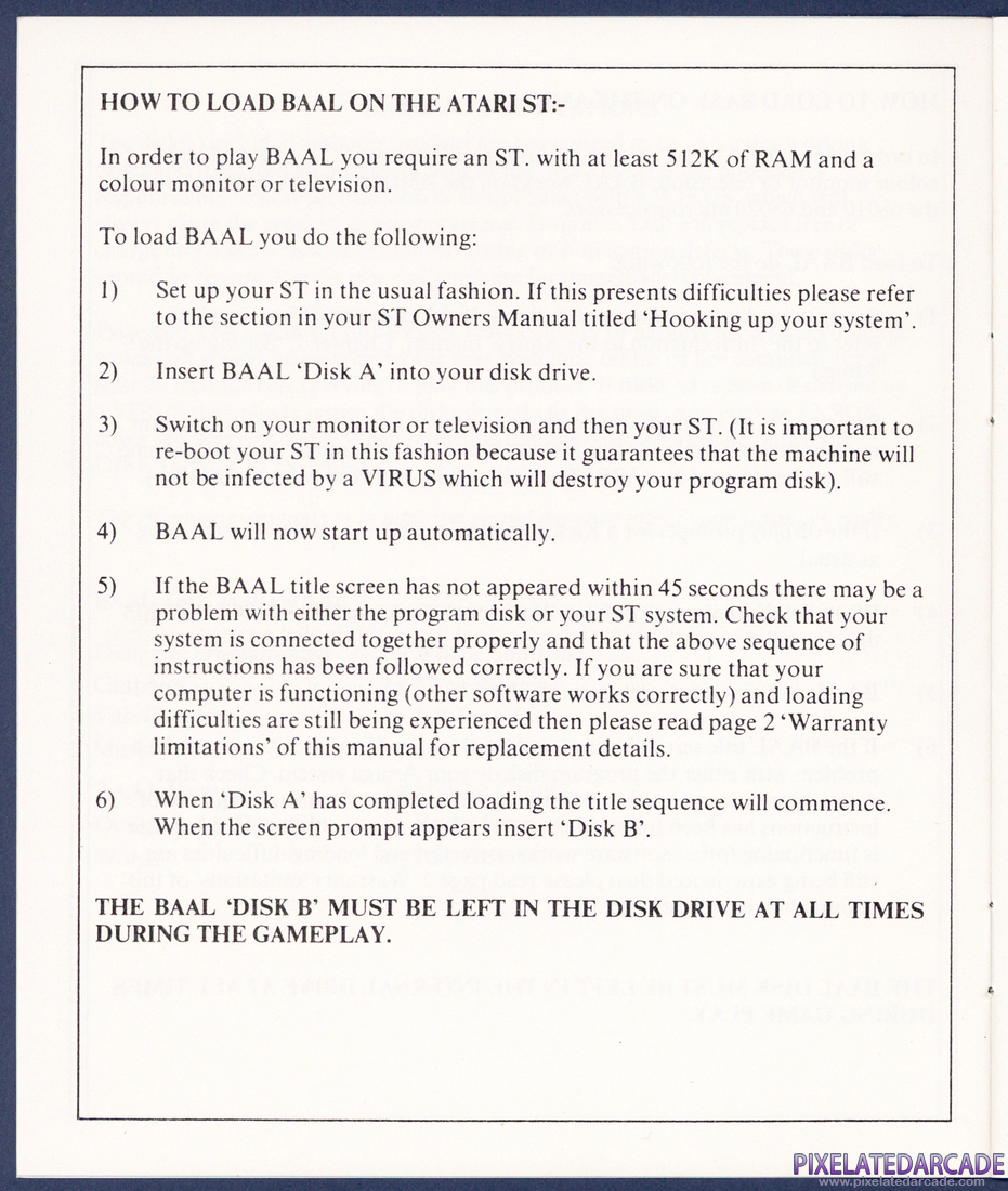 Baal: Instruction Manual - Page 6