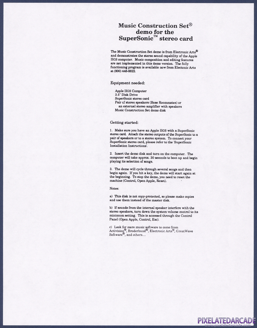 SuperSonic Stereo Card: Instruction Manual - Page 4