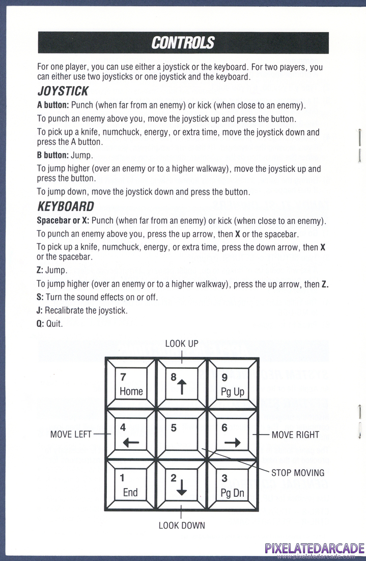 Bad Dudes vs. Dragon Ninja: Instruction Manual - Page 4